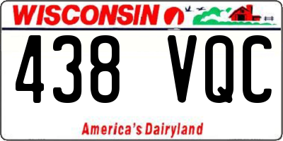 WI license plate 438VQC