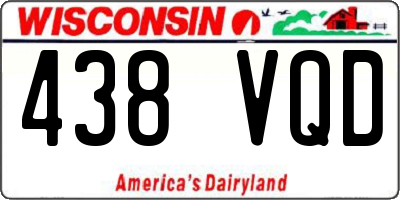 WI license plate 438VQD