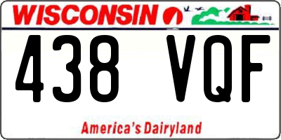 WI license plate 438VQF