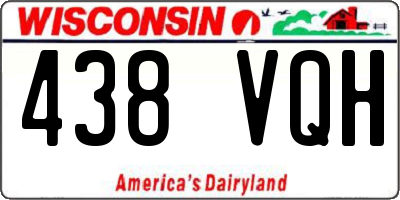 WI license plate 438VQH