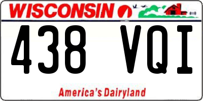 WI license plate 438VQI