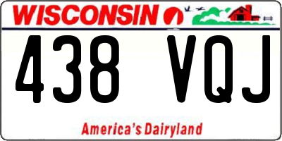 WI license plate 438VQJ