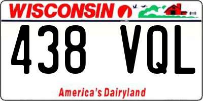 WI license plate 438VQL