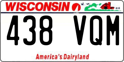 WI license plate 438VQM