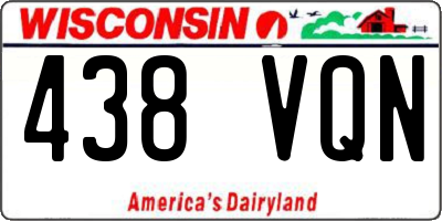 WI license plate 438VQN