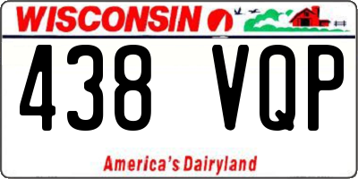 WI license plate 438VQP