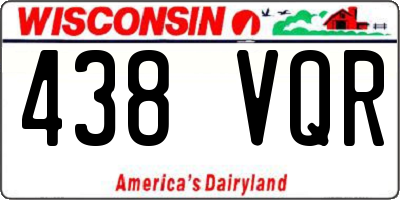WI license plate 438VQR