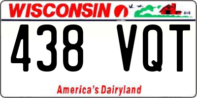 WI license plate 438VQT