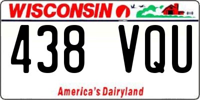 WI license plate 438VQU