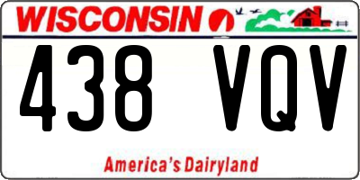 WI license plate 438VQV