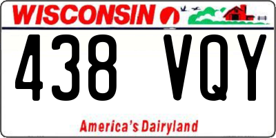 WI license plate 438VQY