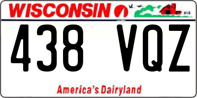 WI license plate 438VQZ