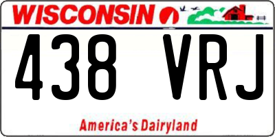 WI license plate 438VRJ