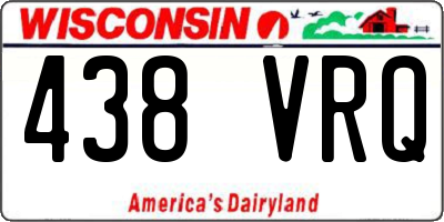 WI license plate 438VRQ