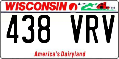 WI license plate 438VRV