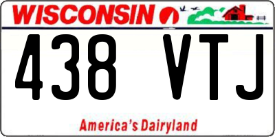 WI license plate 438VTJ