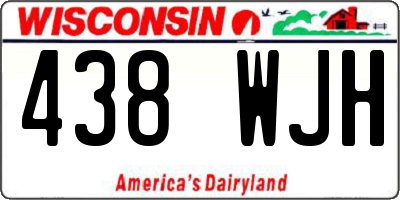 WI license plate 438WJH