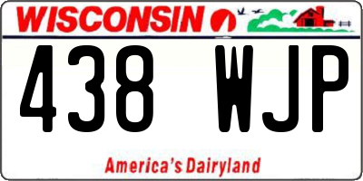WI license plate 438WJP