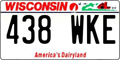 WI license plate 438WKE