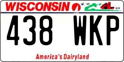 WI license plate 438WKP