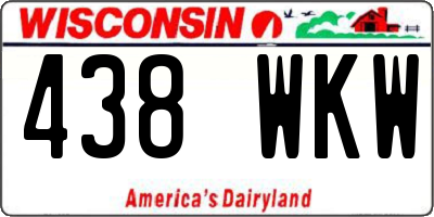 WI license plate 438WKW