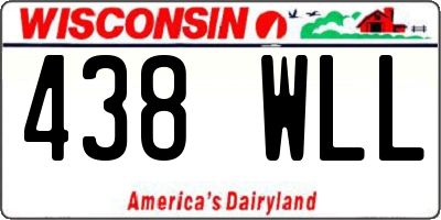 WI license plate 438WLL