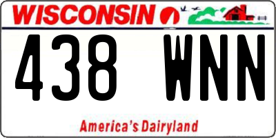 WI license plate 438WNN