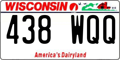 WI license plate 438WQQ
