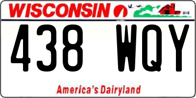 WI license plate 438WQY