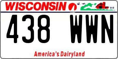 WI license plate 438WWN