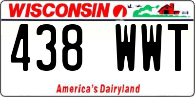 WI license plate 438WWT