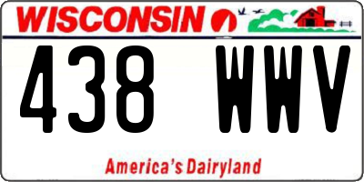 WI license plate 438WWV