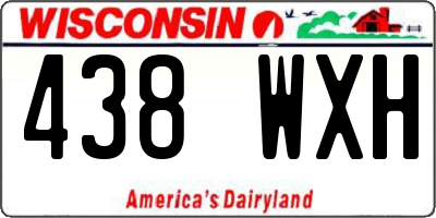 WI license plate 438WXH