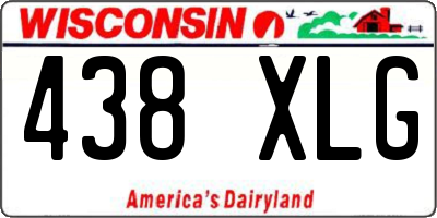 WI license plate 438XLG