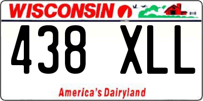 WI license plate 438XLL