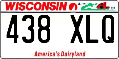 WI license plate 438XLQ