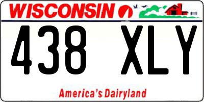 WI license plate 438XLY