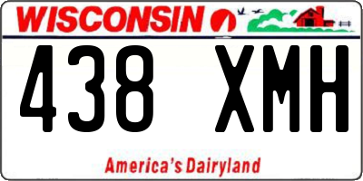 WI license plate 438XMH