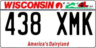 WI license plate 438XMK