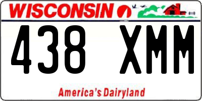 WI license plate 438XMM