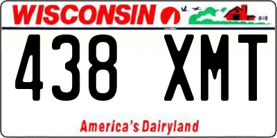 WI license plate 438XMT