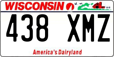 WI license plate 438XMZ