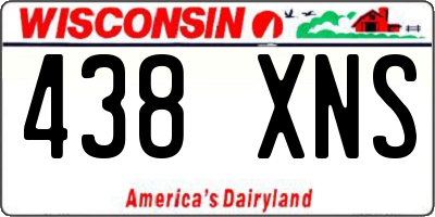 WI license plate 438XNS