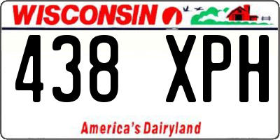 WI license plate 438XPH