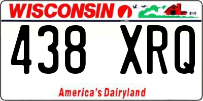 WI license plate 438XRQ