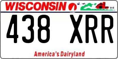 WI license plate 438XRR