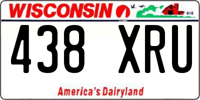 WI license plate 438XRU