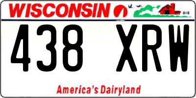 WI license plate 438XRW