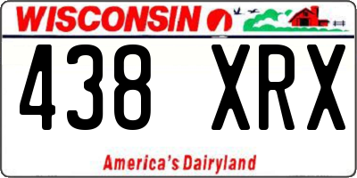 WI license plate 438XRX