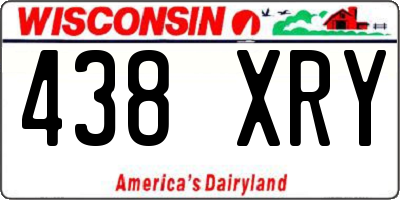 WI license plate 438XRY